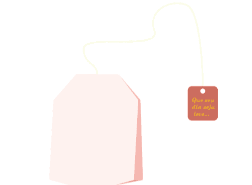 Exemplo de saquinho de chá personalizado para o Dia das Mães