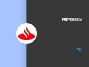 Imagem com a logomarca do Santander previdência