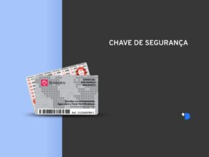 Imagem dos cartões que representam a chave de segurança Bradesco