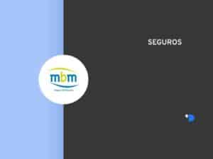 Imagem com a logomarca da MBM Seguradora