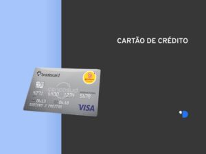 layout com uma imagem do cartão GBarbosa no centro da lateral esquerda e escrito cartão de crédito na parte superior direita