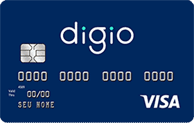 Imagem do cartão Visa sem anuidade Digio