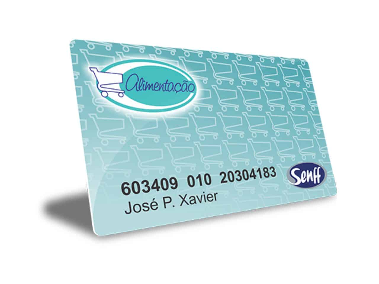 imagem do cartão alimentação senff para ilustrar o texto sobre onde aceita o cartão senff