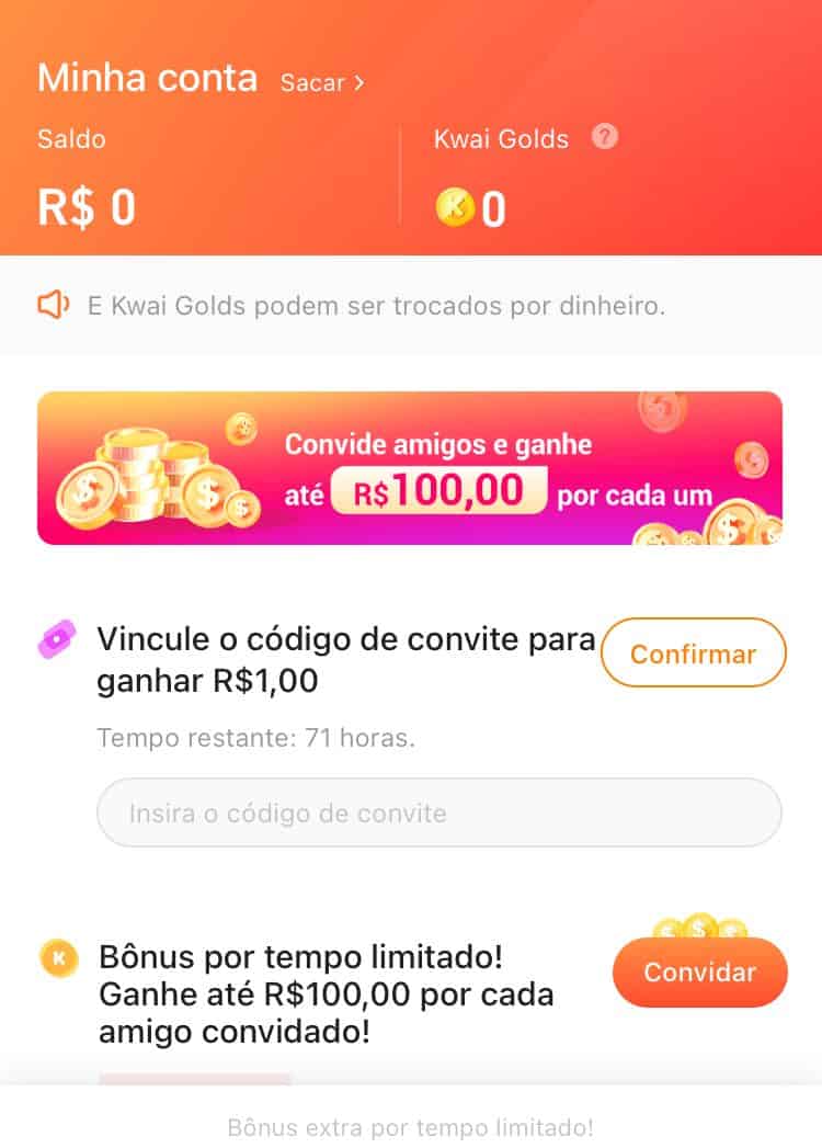 como colocar código Kwai