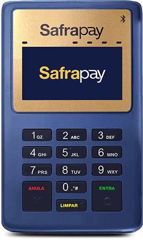 imagem da maquininha de cartão SafraPay Mini
