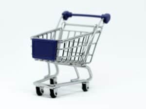carrinho de supermercado representando o mercado digital