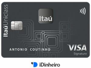 imagem do cartão Itaú Uniclass Visa Signature
