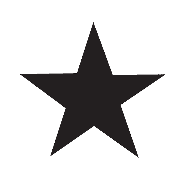 ícone de uma estrela preta