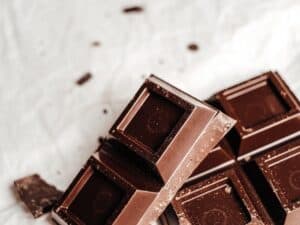 tabletes de chocolate de uma das franquias de chocolate